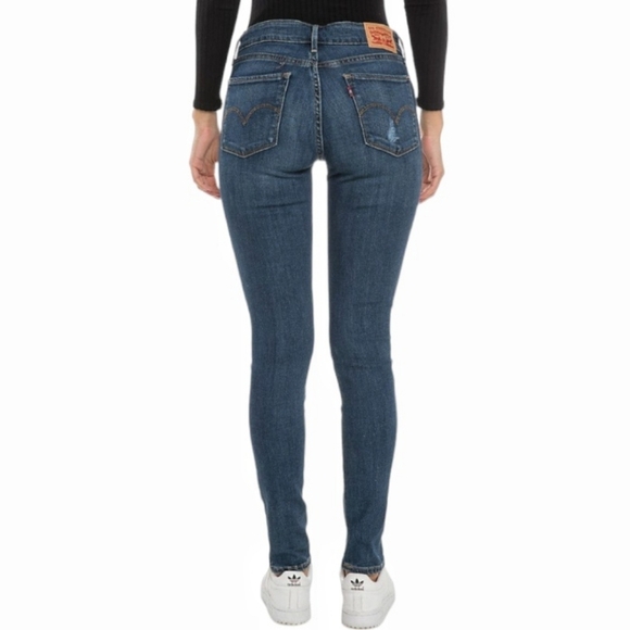 Levi's - 27x28 711 Skinny Distressed Jeans - Picture 2 of 15